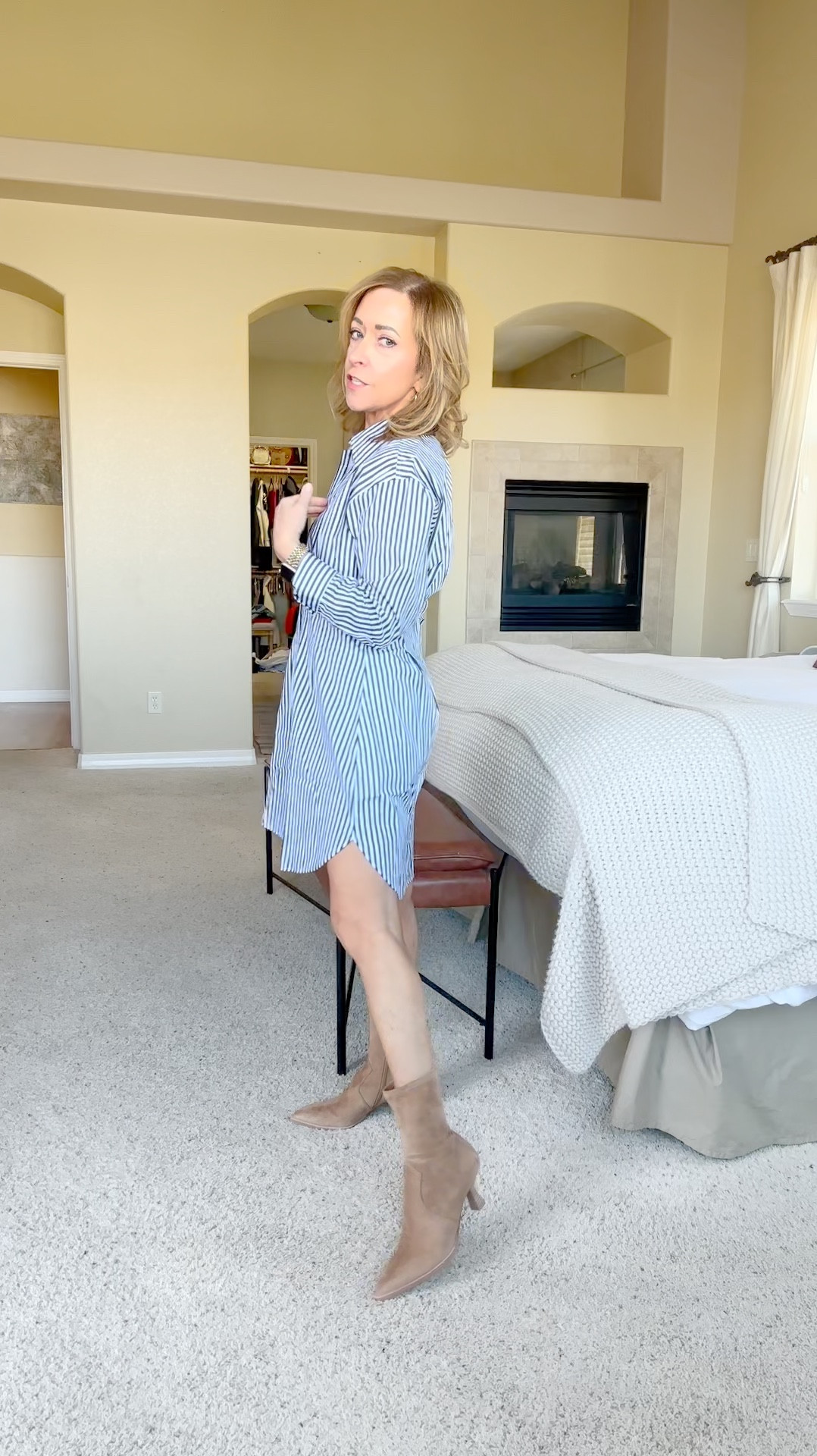 What I ordered & how it fit. 

I think this dress is just darling! I love everything about it, but it is generously cut so I need to exchange mine for a smaller size. 

The dress is available on regular, petite & tall sizes. *and it’s on sale for $63!

Striped Dress, Petite Dress, Dress under $100



#LTKFindsUnder100 #LTKSaleAlert #LTKWatchNow