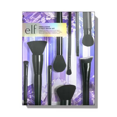 Embellished 9-Piece Brush Set | e.l.f. cosmetics (US)
