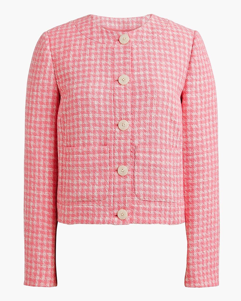 Tweed patch-pocket lady Jacket | J.Crew Factory