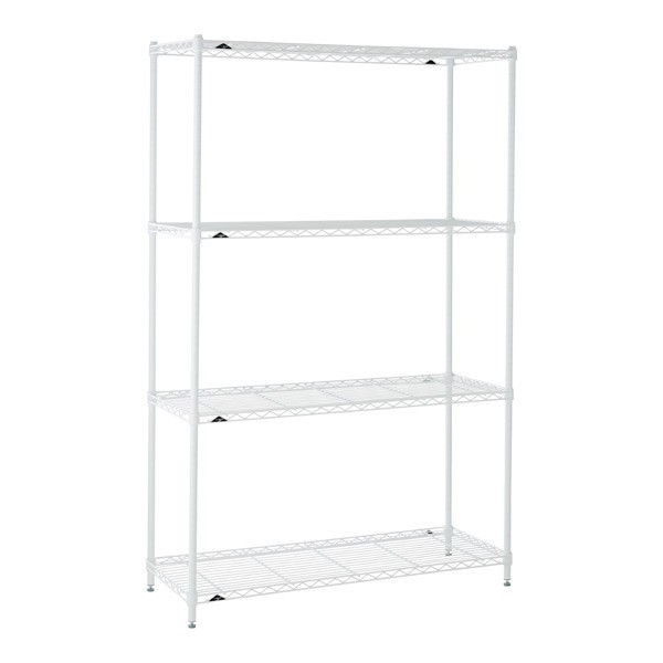 InterMetro White 4-Shelf Starter Unit | The Container Store