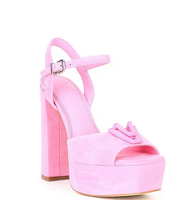 x Venita Aspen Sienna Suede Platform Dress Sandals | Dillard's