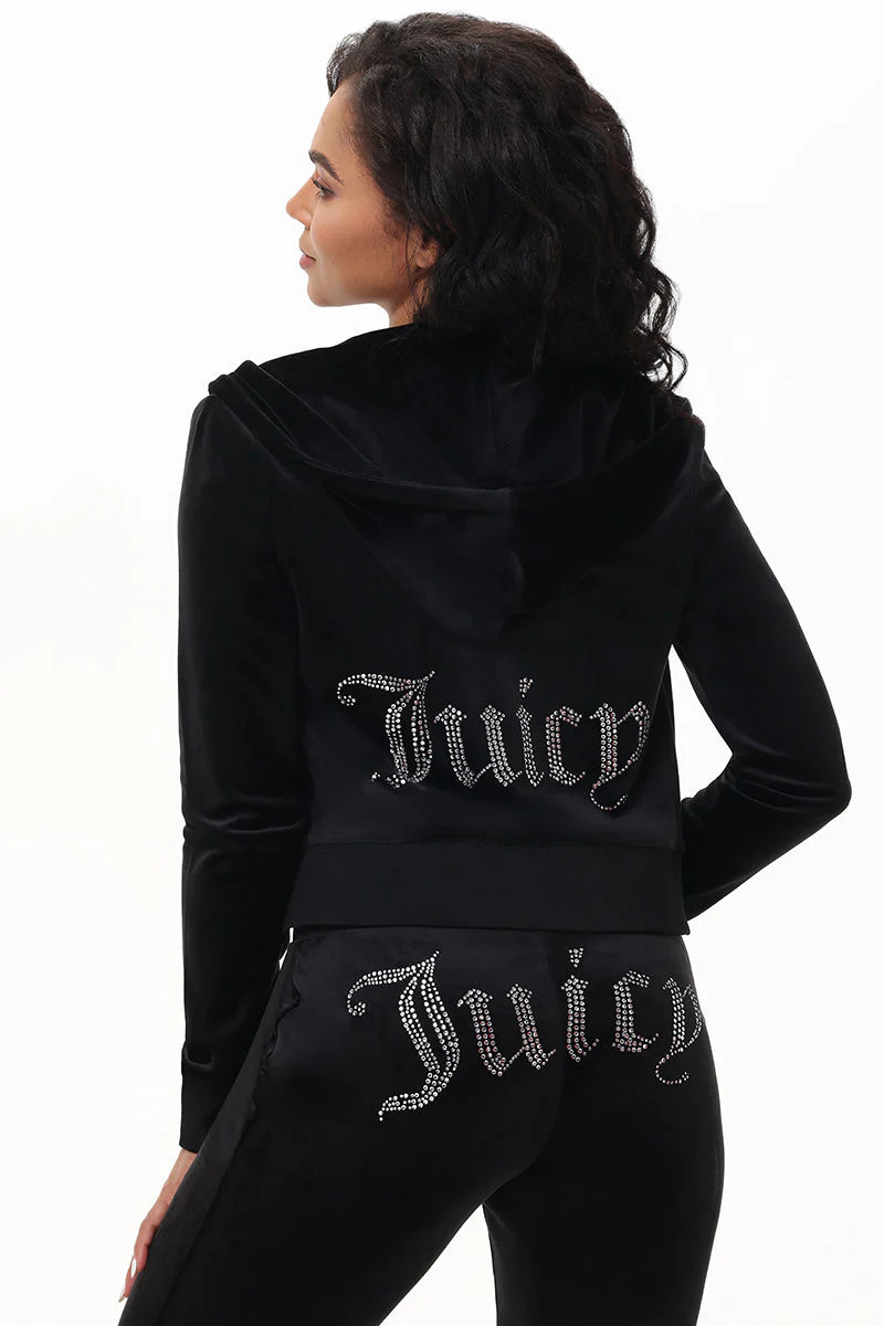 OG Big Bling Velour Hoodie | Juicy Couture