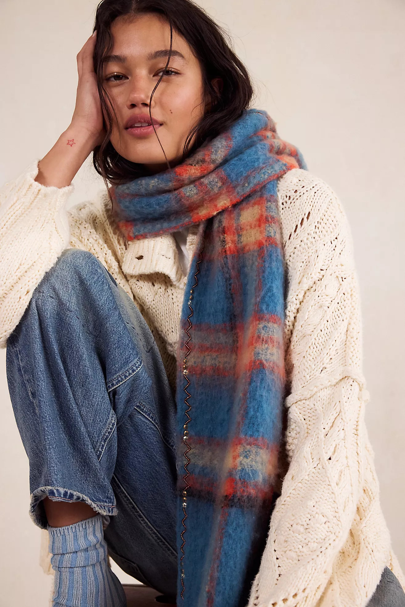 Highland Plaid Skinny Scarf | Free People (Global - UK&FR Excluded)