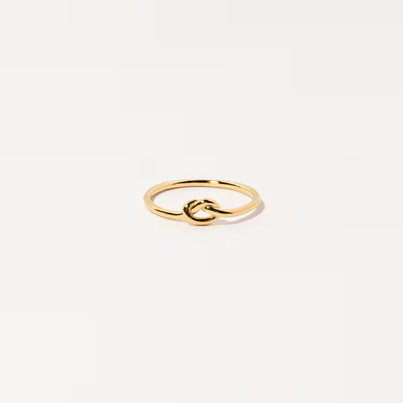 Knot Ring  Pinky Ring  Stacking Gold Ring  Simple Ring  | Etsy | Etsy (US)