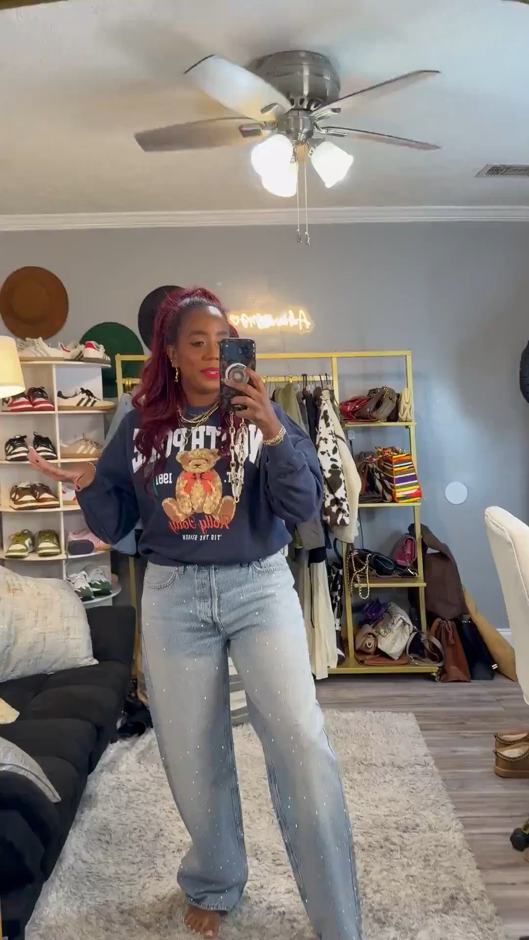 Got the top in medium & jeans in a 10 

#LTKMidsize #LTKOver40 #LTKootd