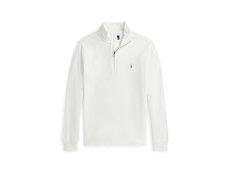 Polo Ralph Lauren Kids Cotton Interlock Quarter-Zip Pullover (Big Kid) (Nevis) Boy's Sweater | Zappos