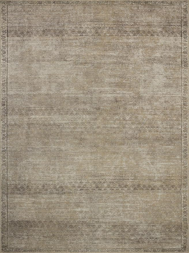 Loloi Amber Lewis Cambria Collection CBR-01 Ash/Bark 2'-6" x 7'-6" Runner Rug Jute, Neutral, Vint... | Amazon (US)