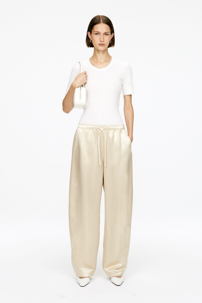 Drawstring Satin Trousers – Light Beige – Women – ARKET GB | Arket UK