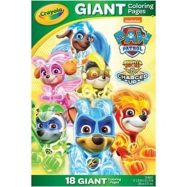 Crayola Paw Patrol Giant Coloring Pages, 18 Paw Patrol Coloring Pages, Gift for Kids, Unisex Child | Walmart (US)