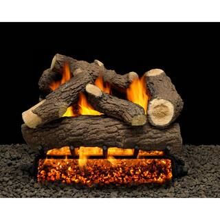 AMERICAN GAS LOG Cordoba 24 in. Vented Natural Gas Fireplace Logs, Complete Set with Manual Safet... | The Home Depot