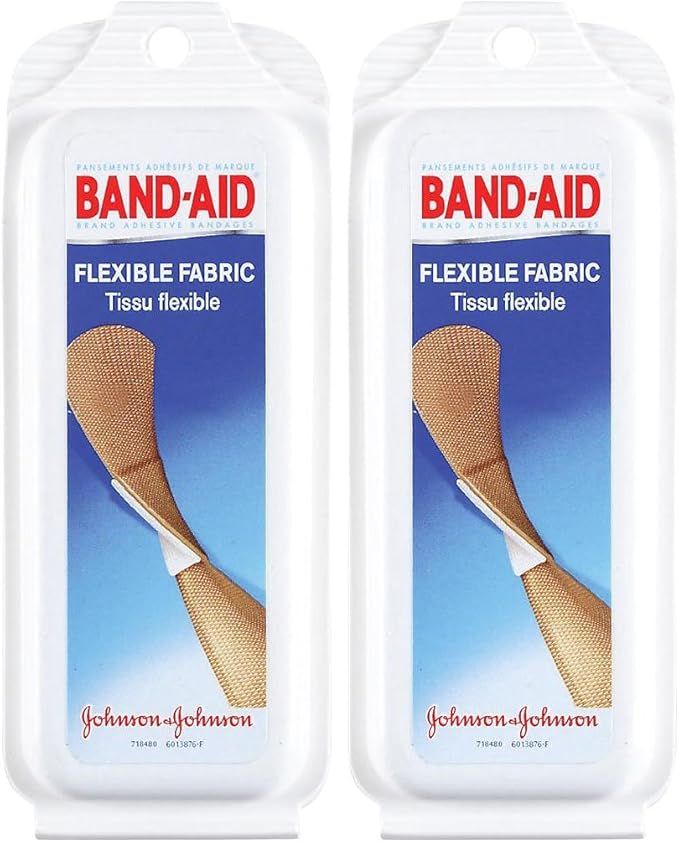 Band-Aid Flexible Fabric Adhesive Bandages, Travel Pack, 2 pk | Amazon (US)