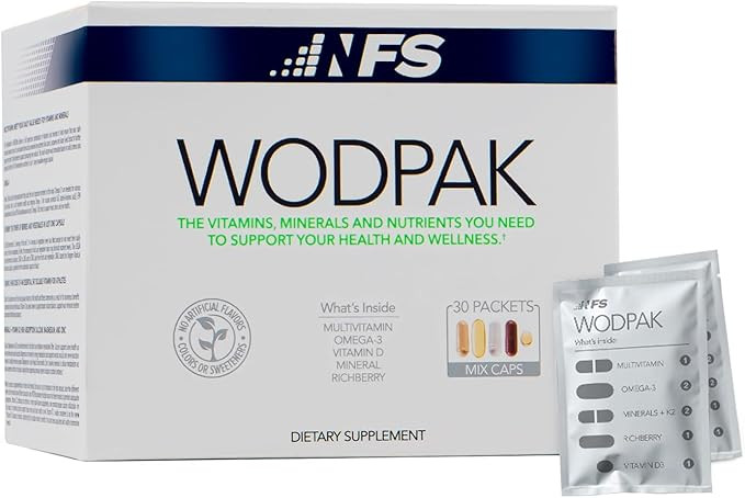 NF Sports WodPak Complete Daily Multivitamin Vitamin Pack for Men and Women, Soft-Gel Berry-Flavo... | Amazon (US)
