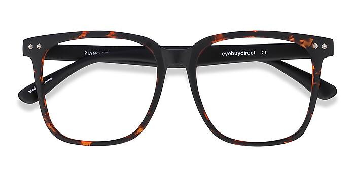 Piano Square Tortoise Full Rim Eyeglasses | EyeBuyDirect | EyeBuyDirect.com