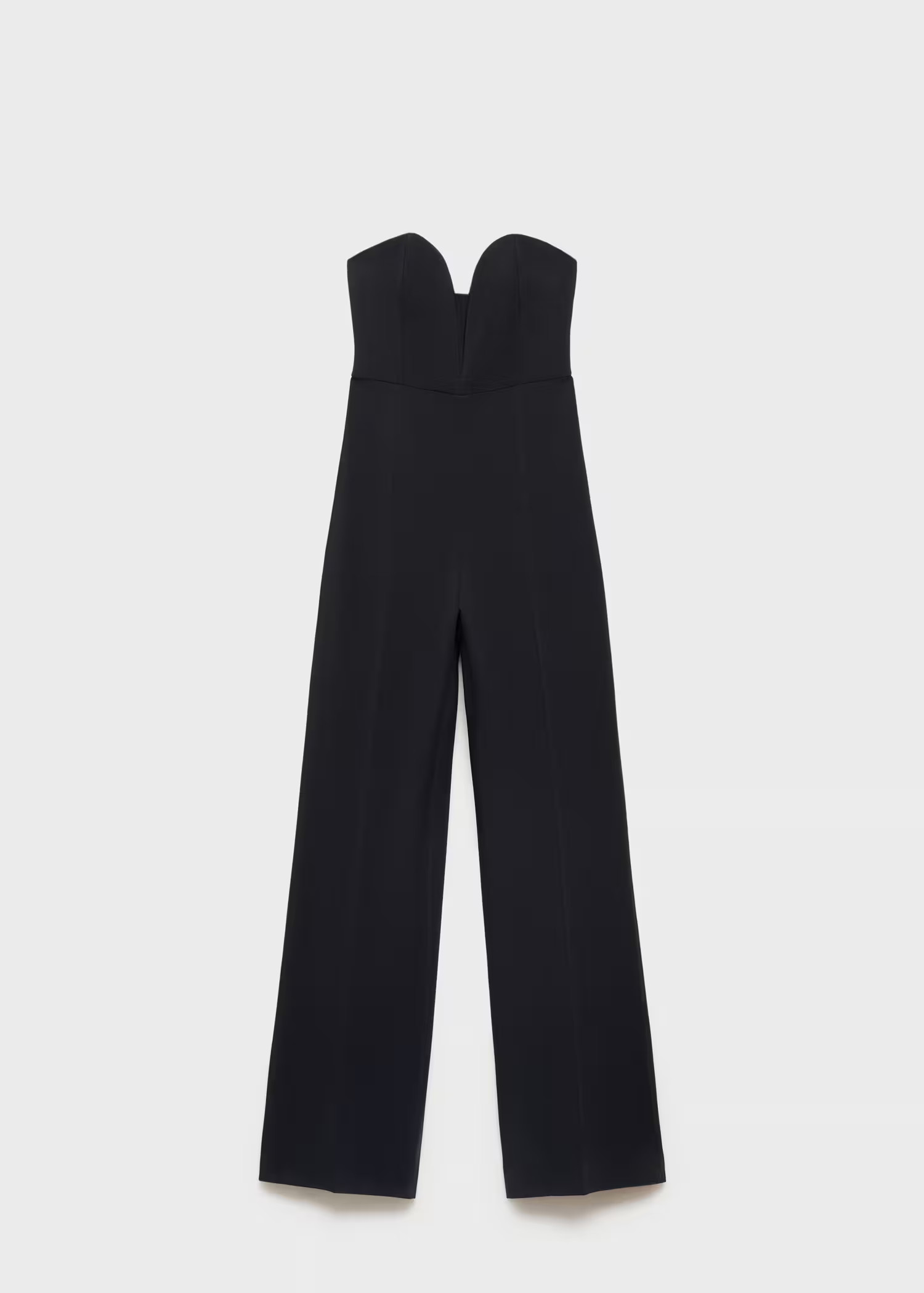 Structured sweetheart neckline jumpsuit - Women | MANGO USA | Mango (US/MX/AU)