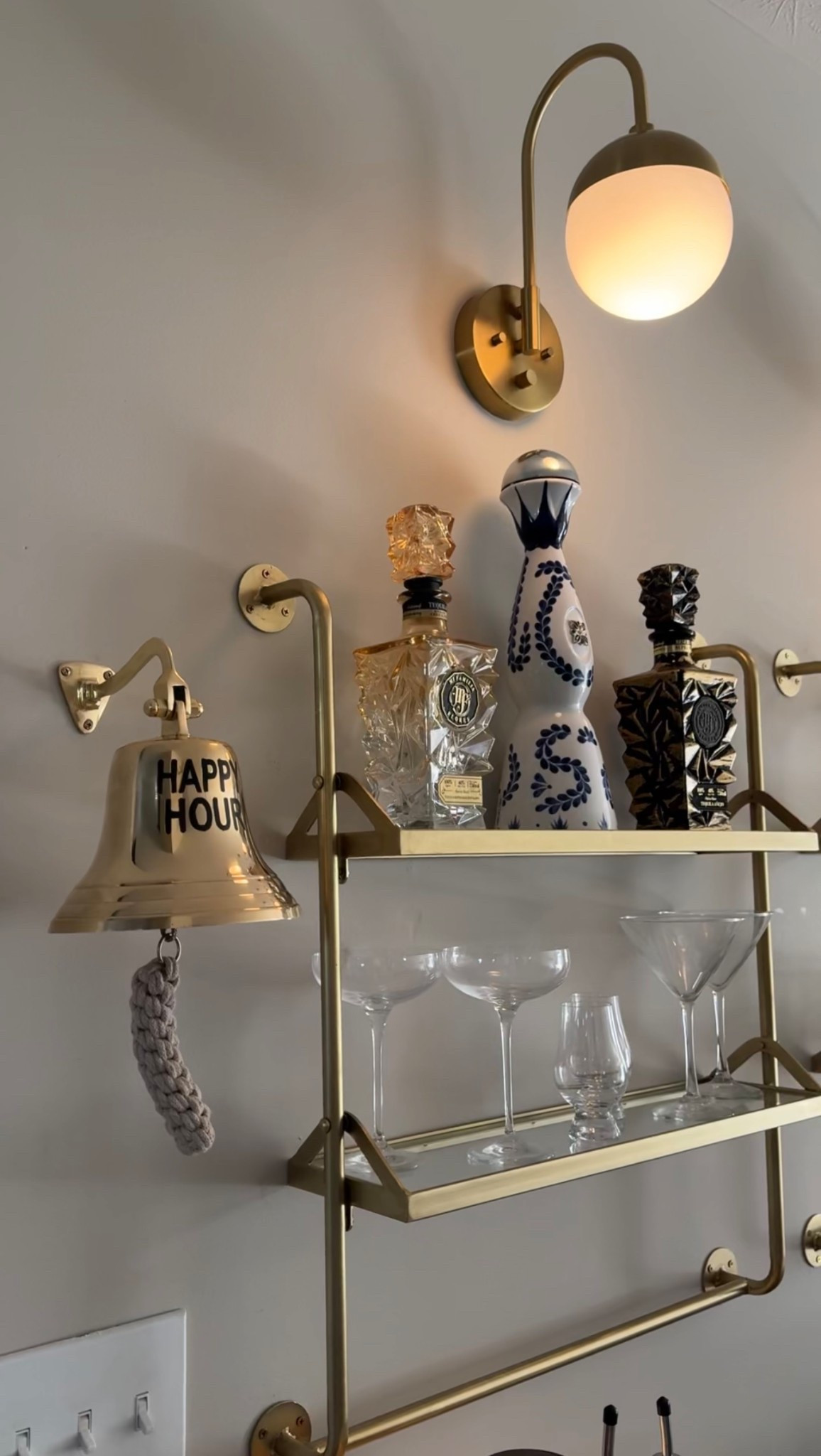 Happy hour bell finished off our home mini bar!!!! 🍸✨

#LTKHome #LTKFindsUnder50 #LTKFindsUnder100
