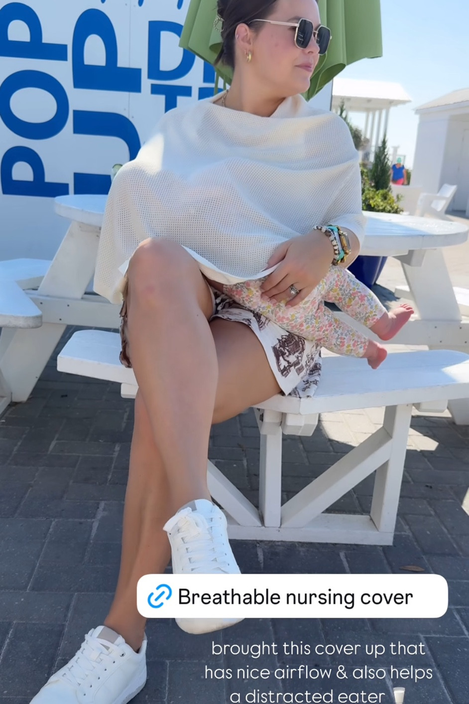 Breathable nursing cover that has nice airflow and helps with a distracted baby 💕 // nursing must haves / on the go nursing / mom essentials / baby essentials 

#LTKKids #LTKBaby #LTKTravel