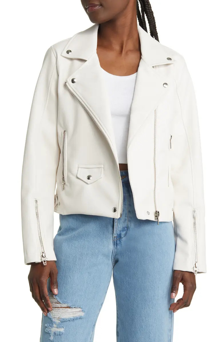 Faux Leather Moto Jacket | Nordstrom