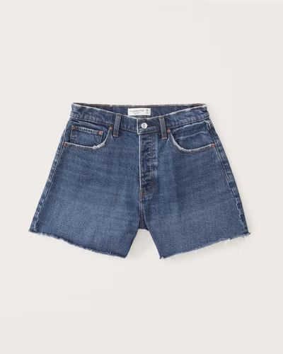 Curve Love High Rise Dad Shorts | Abercrombie & Fitch (US)