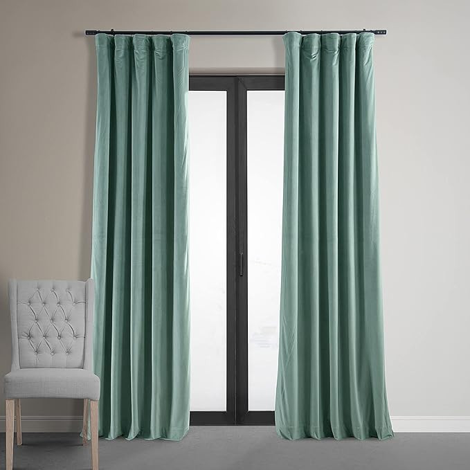 Amazon.com: HPD Half Price Drapes Signature Velvet Blackout Curtains For Bedroom 50 X 108 (1 Pane... | Amazon (US)