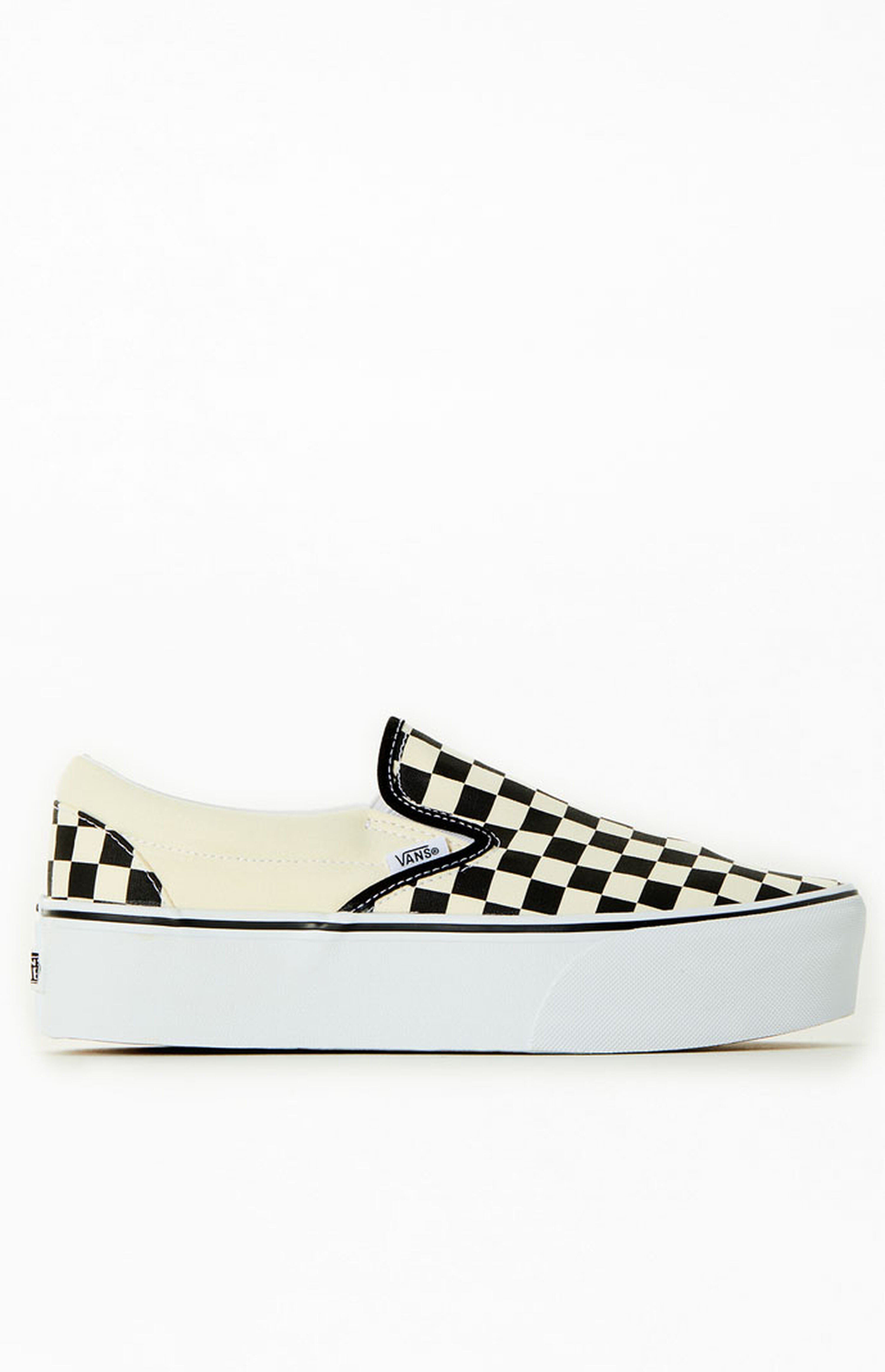 Vans Black & White Slip-On Platform Sneakers | PacSun