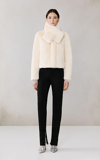 Women's Kendell Boxy Jacket With Scarf | Macy's