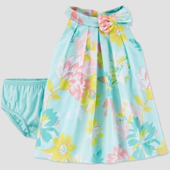 Baby Girls' Floral Dress - Just One You® made by carter's Blue | Target