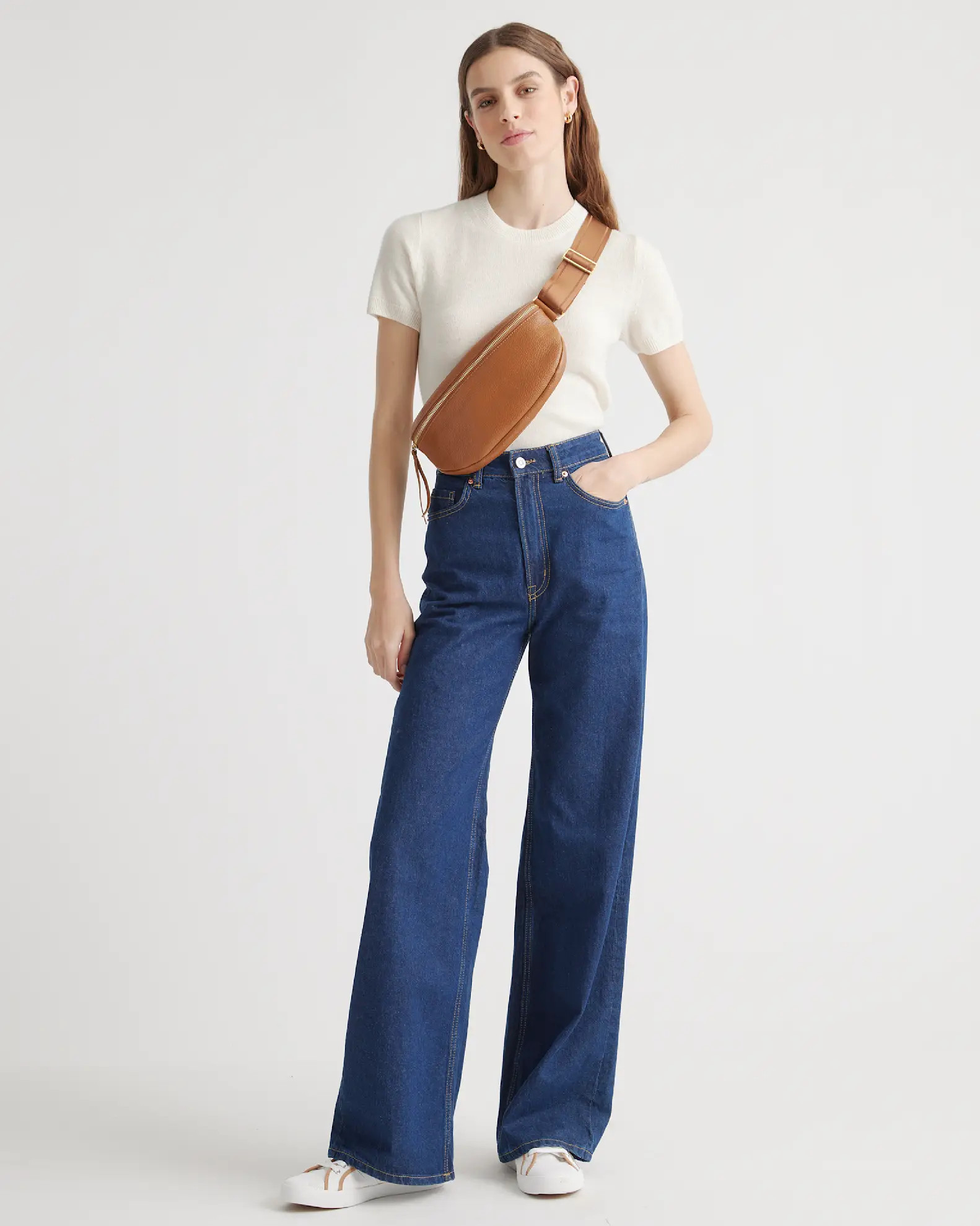 Italian Pebbled Leather Sling Bag | Quince