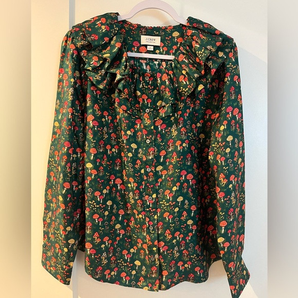 J. Crew Green Mushroom Women's Top | Poshmark