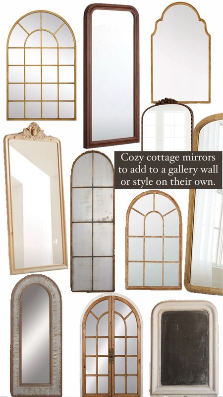 Cozy cottage style mirrors to style on their own or in a gallery wall 

#LTKSaleAlert #LTKHome