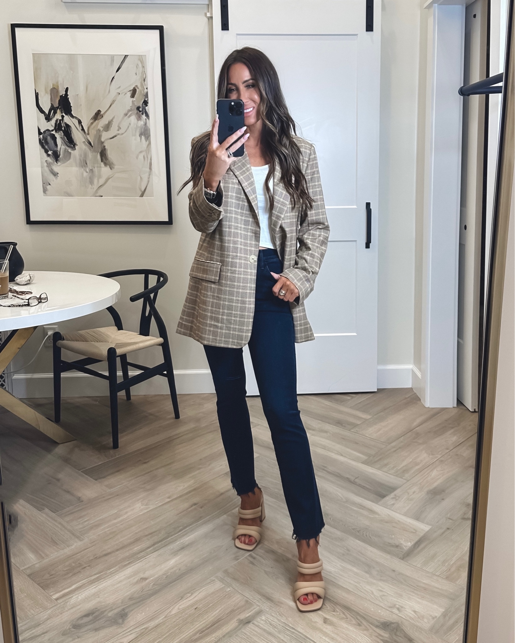 NSale outfit ideas 
Blazer Sz small, needed to sz down one to xs runs big
Jeans …this brand is my fav waiting for the others to arrive…
This style runs tts ..sz 26


#LTKstyletip #LTKFind #LTKxNSale