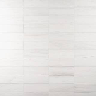 Ivy Hill Tile Bianco Dolomite White 4 in. x 12 in. Honed Marble Floor and Wall Tile (6.56 sq. ft.... | The Home Depot