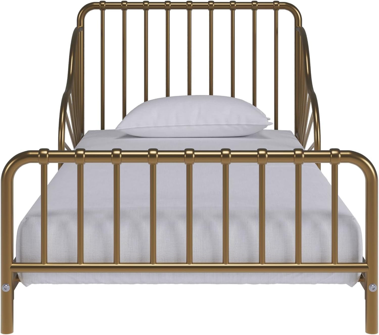 Little Seeds Quinn Whimsical Metal Toddler Bed, Gold | Amazon (US)
