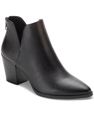 Sun + Stone Women's Elizaa Notched Pointed Toe Dress Booties, Created for Macy's - Macy's | Macy's