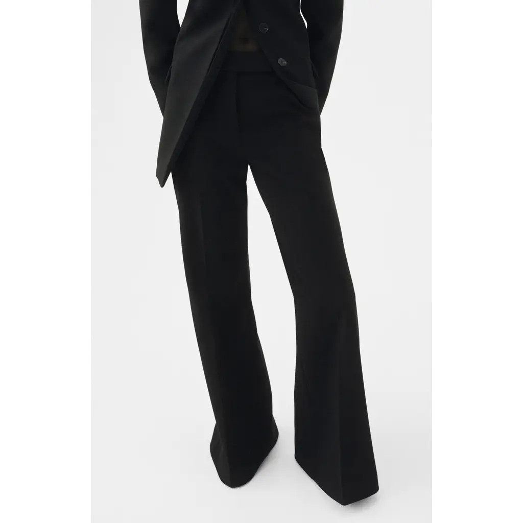 MANGO Flare Leg Pants in Black at Nordstrom, Size 6 | Nordstrom