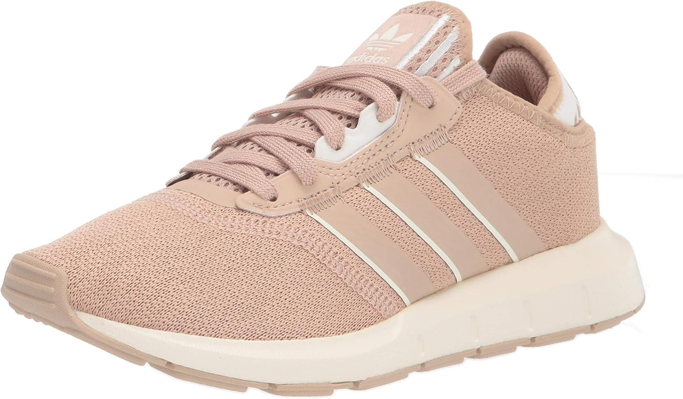 Amazon.com | adidas Originals Women's Swift Essential Sneaker, Stone Nude/White/Black, 4.5 | Fash... | Amazon (US)