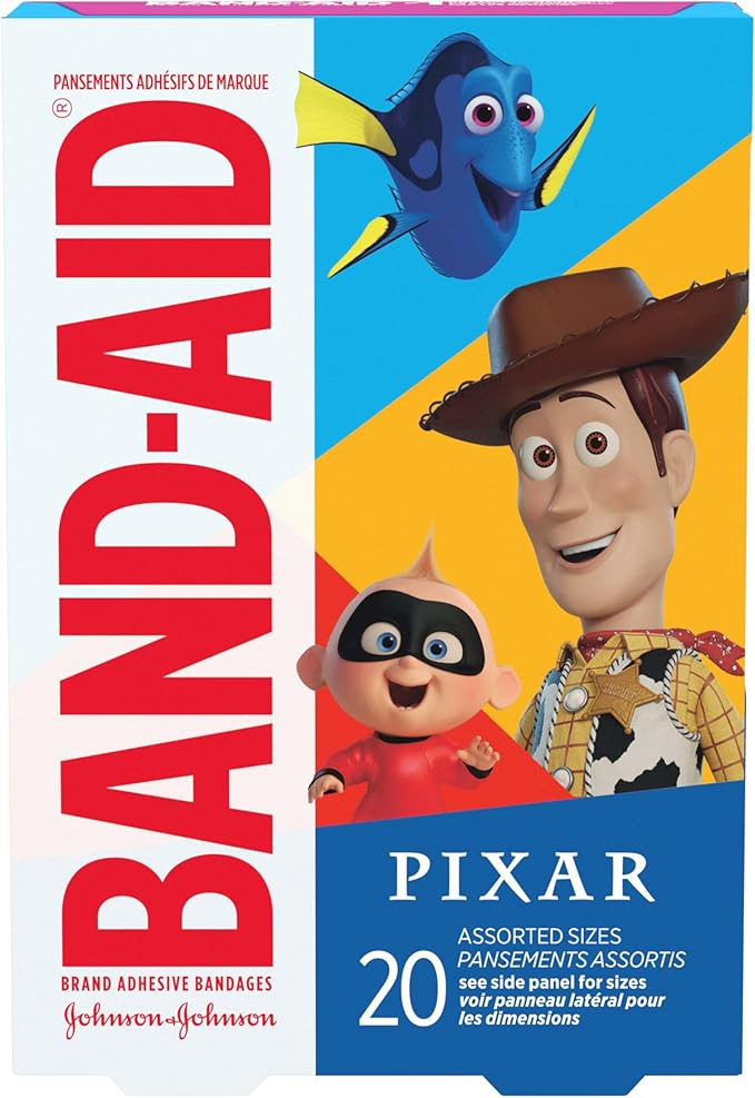 Band-Aid Brand Adhesive Bandages for Minor Cuts & Scrapes, Wound Care Featuring Disney/Pixar Mash... | Amazon (US)