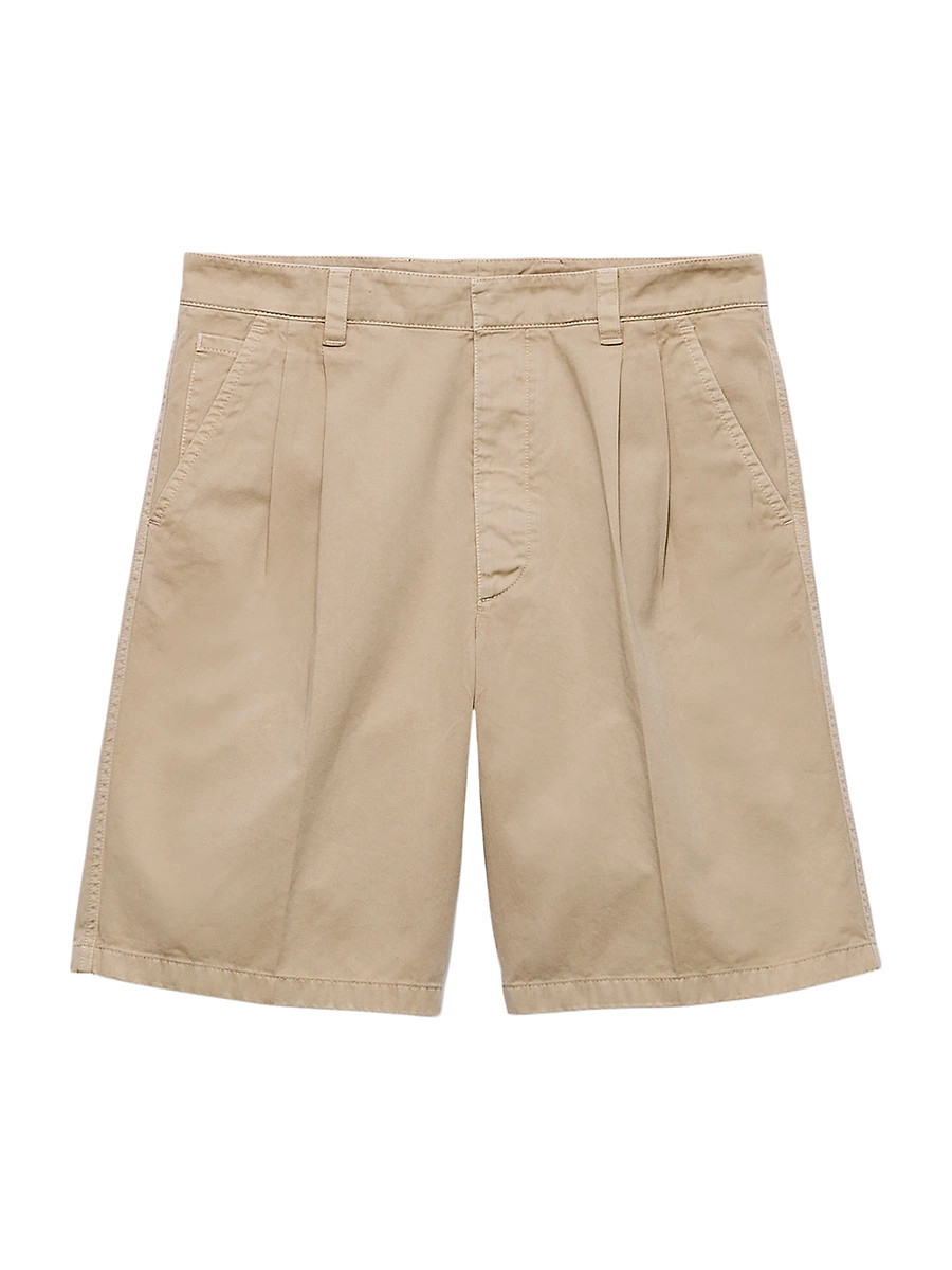 Men's Cotton Bermudas - Beige Khaki - Size 42 | Saks Fifth Avenue