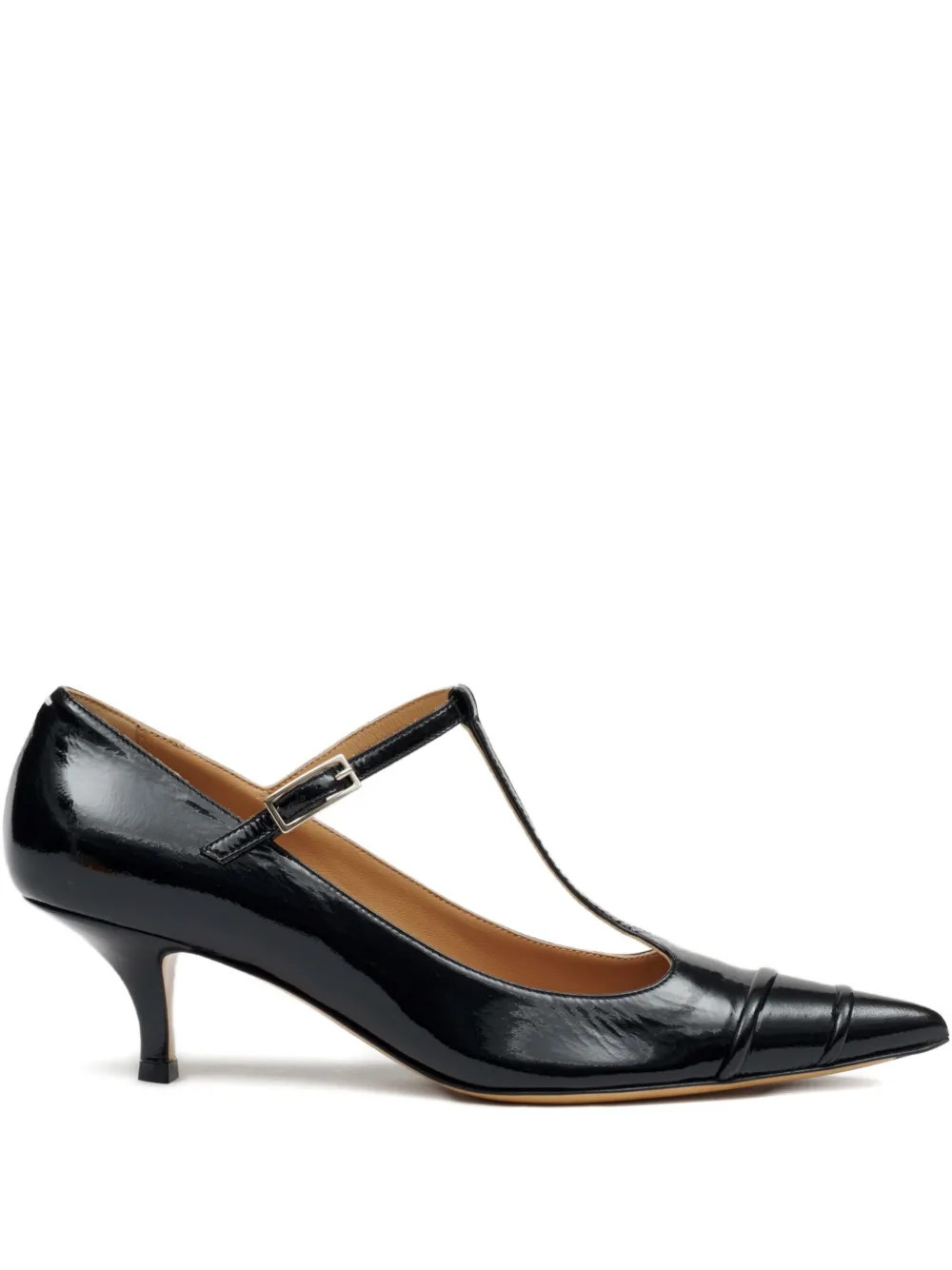 Maison Margiela 55mm Kinkies patent-leather T-bar Pumps | Black | FARFETCH CA | Farfetch Global