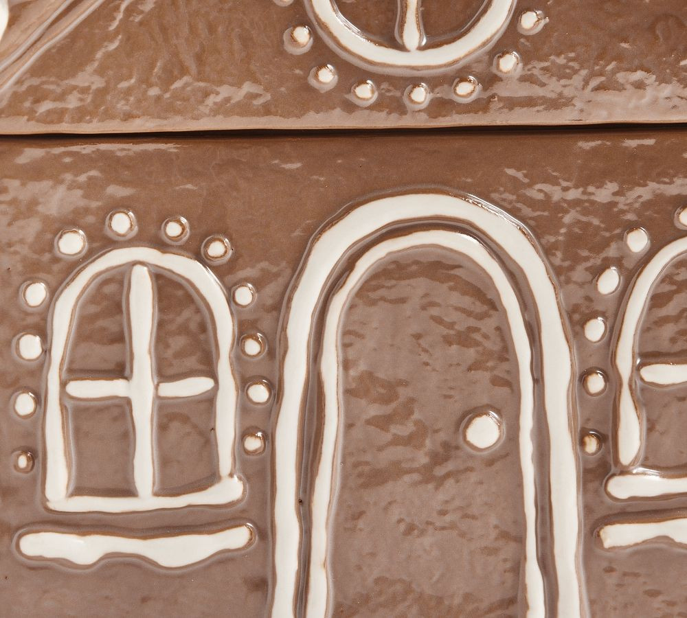Gingerbread House Stoneware Cookie Jar | Pottery Barn (US)