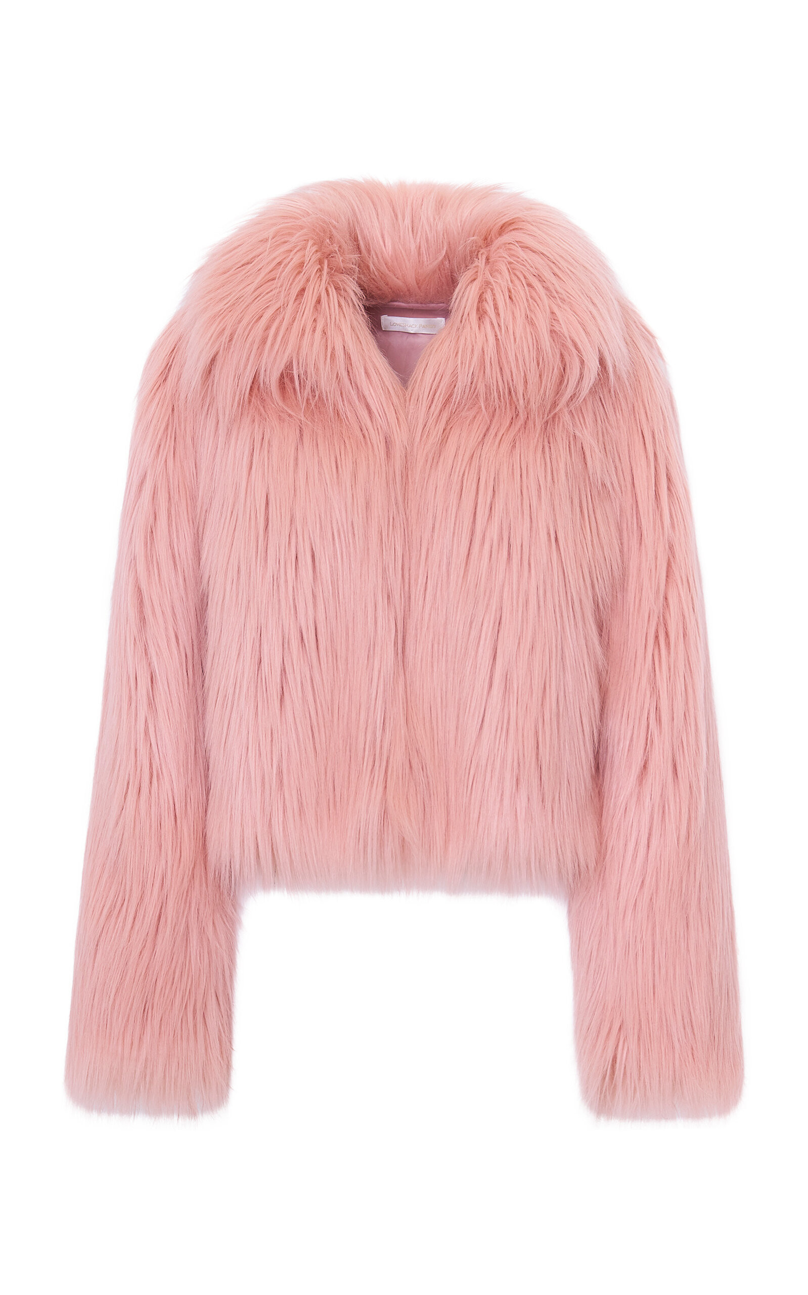 LoveShackFancy - Fallon Faux Fur Jacket - Pink - S - Moda Operandi | Moda Operandi (Global)