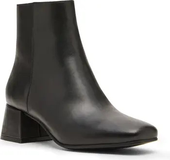 Lizzy Waterproof Square Toe Block Heel Bootie (Women) | Nordstrom