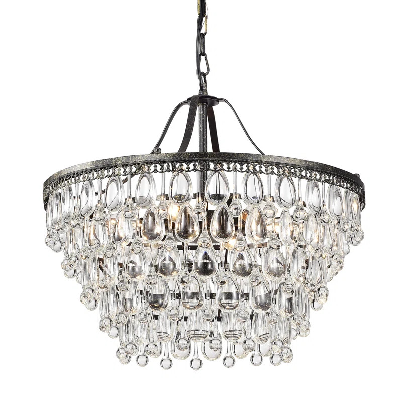 Kelly Clarkson Home Beverly 6 - Light Unique / Statement Tiered Chandelier with Crystal Accents &... | Wayfair North America
