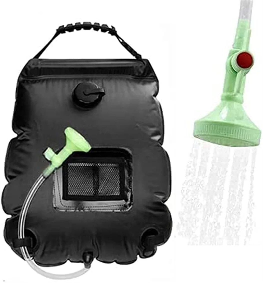 Kvago 5 Gallons/20L Portable Solar Shower Bag for Camping Heating Camping Head Beach Swimming Out... | Walmart (US)
