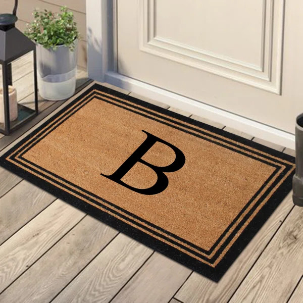 DeHond Pure Natural Coir Non-Slip Outdoor Door Mat | Wayfair North America
