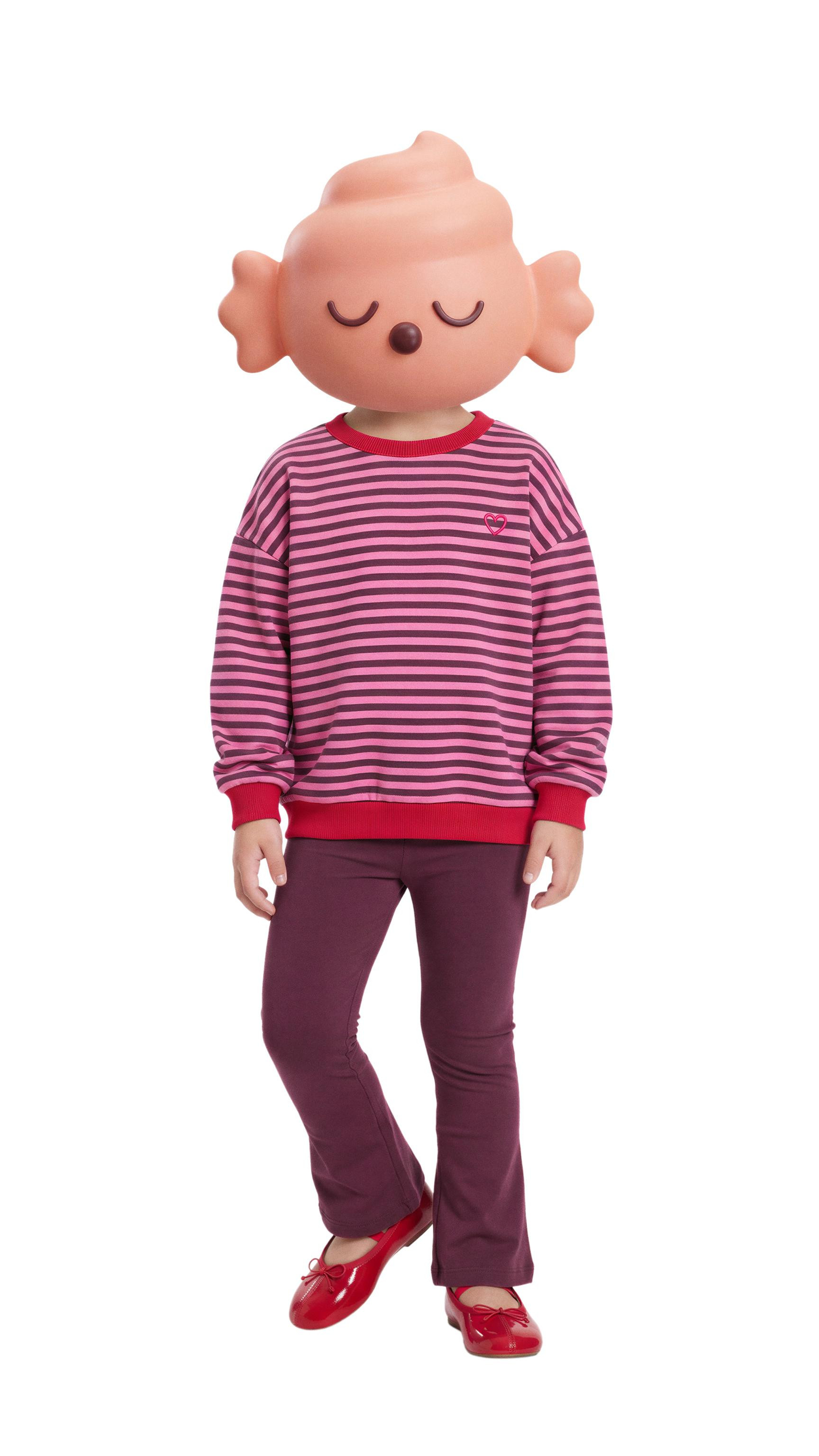 Zara - Striped Sweatshirt And Flare Legging Set - Ecru - 2 Years (36,2 Inches) - Kids | Zara US