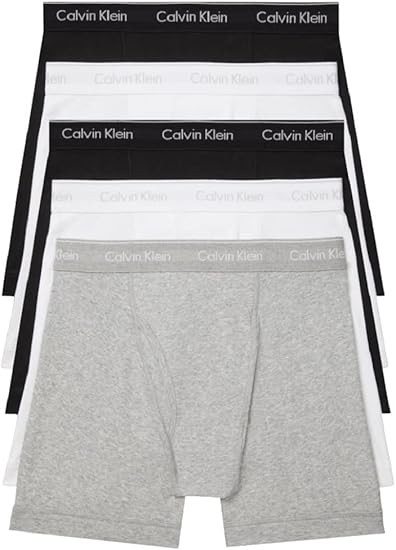 Calvin Klein Men's Cotton Stretch 5-Pack Boxer Brief | Amazon (US)