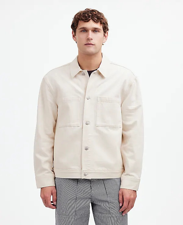 Denim Shirt-Jacket in Ecru | Madewell | Madewell