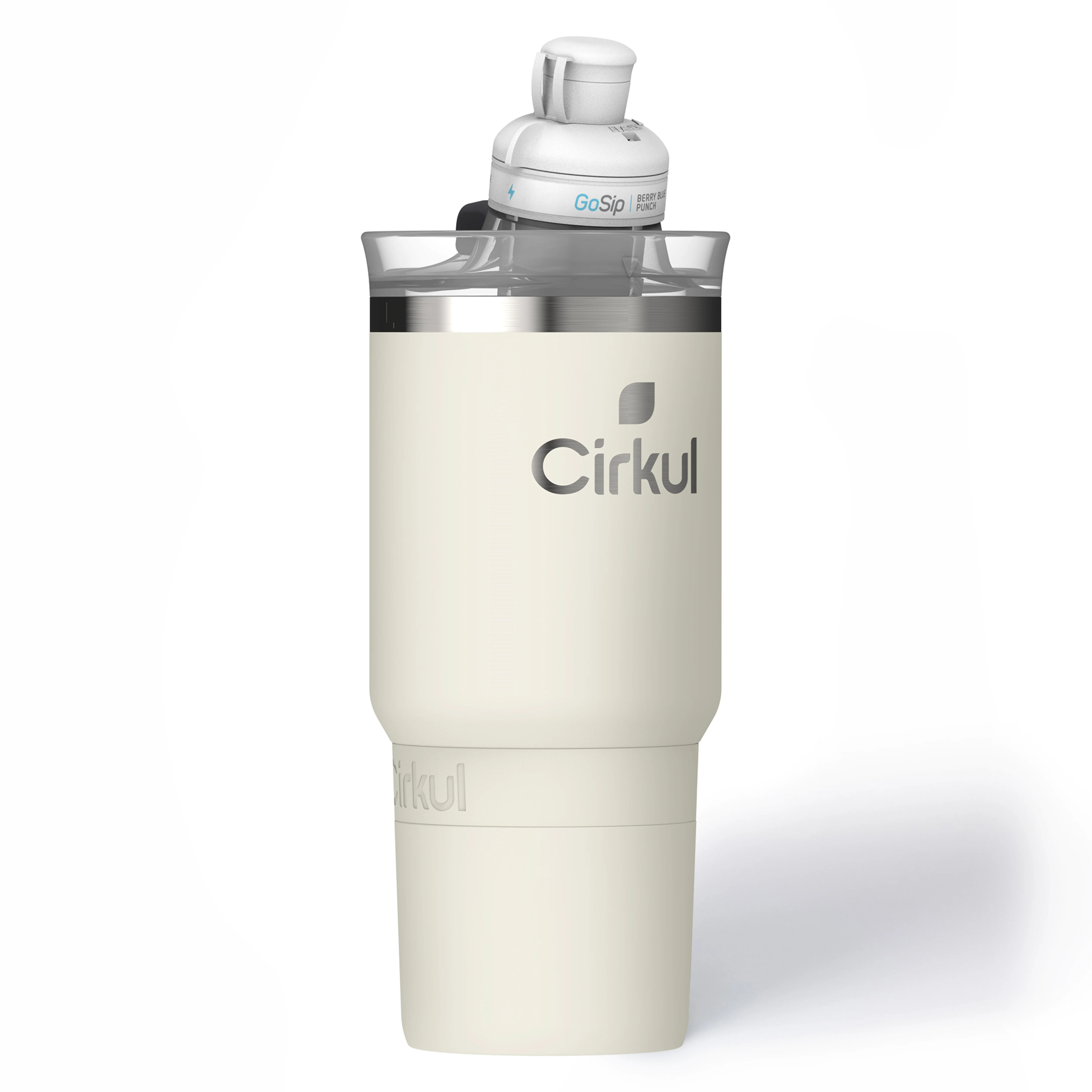 Cirkul 24oz Pearl On-The-Go StrawSip Tumbler, 1 Flavor Cartridge (GoSip Berry Blue Punch) | Walmart (US)