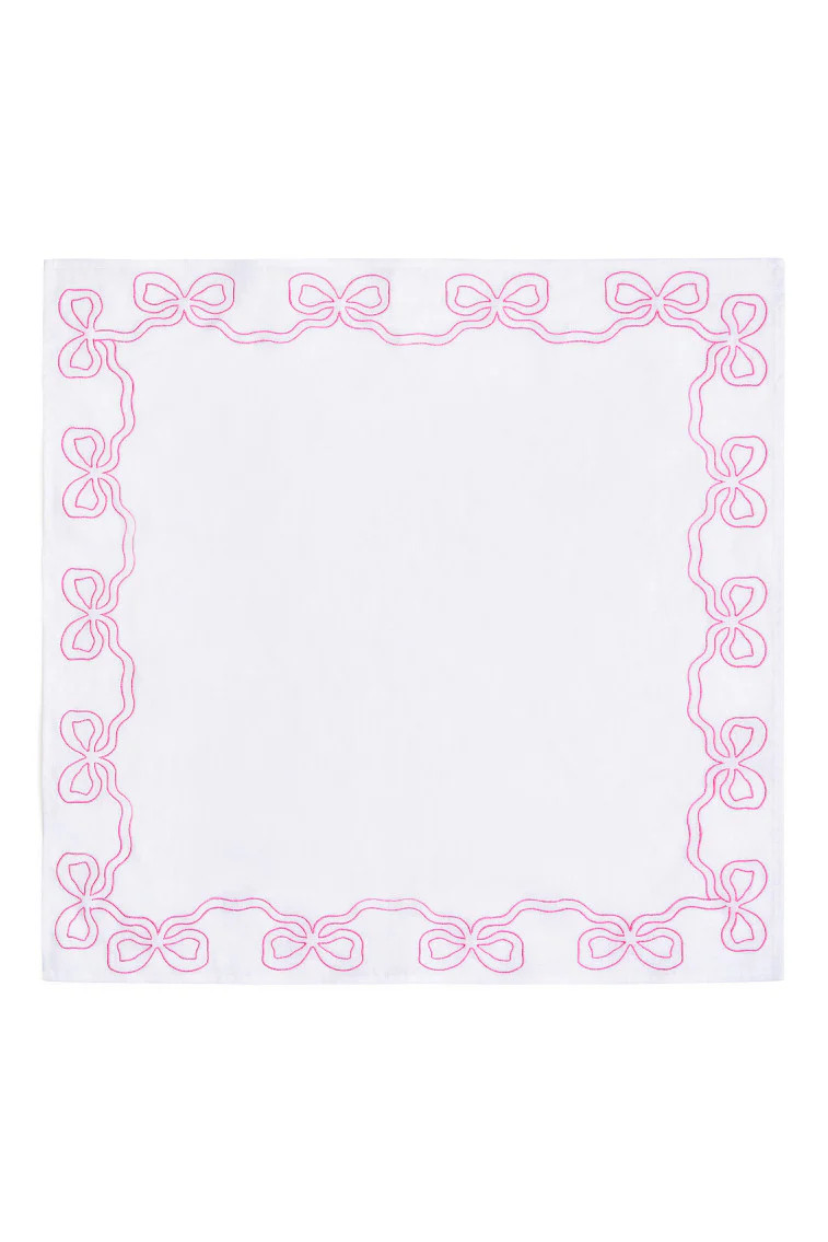 Embroidered Bow Napkins Set of 4 | LoveShackFancy