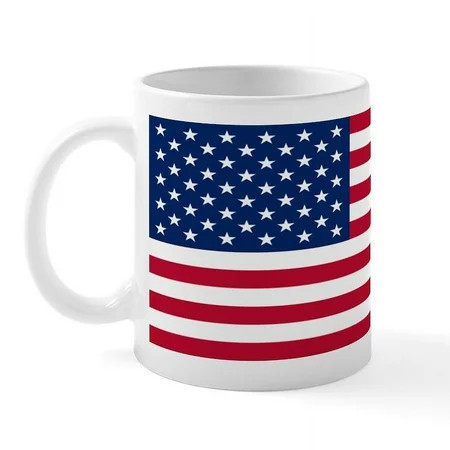 CafePress - American Flag Mug Mugs - 11 oz Ceramic Mug - Novelty Coffee Tea Cup | Walmart (US)